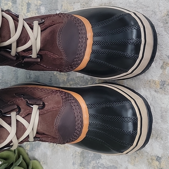 Sorel Boots Joan Of Arctic Black & Brown Sze 7 - Picture 3 of 16